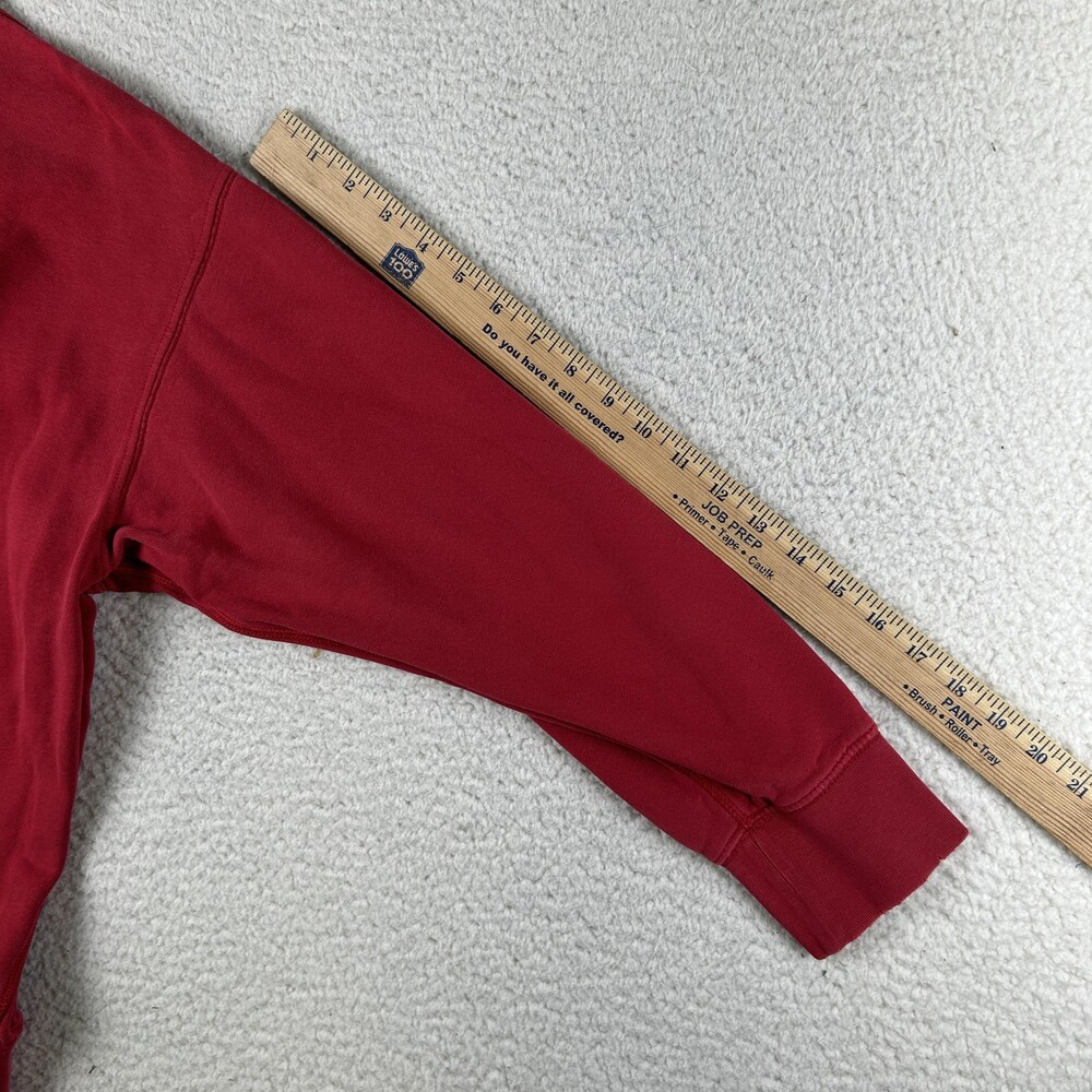 American Eagle Sweatshirt Womens Medium Red Ski Team Fleece Crewneck Pullover - Picture 12 of 13